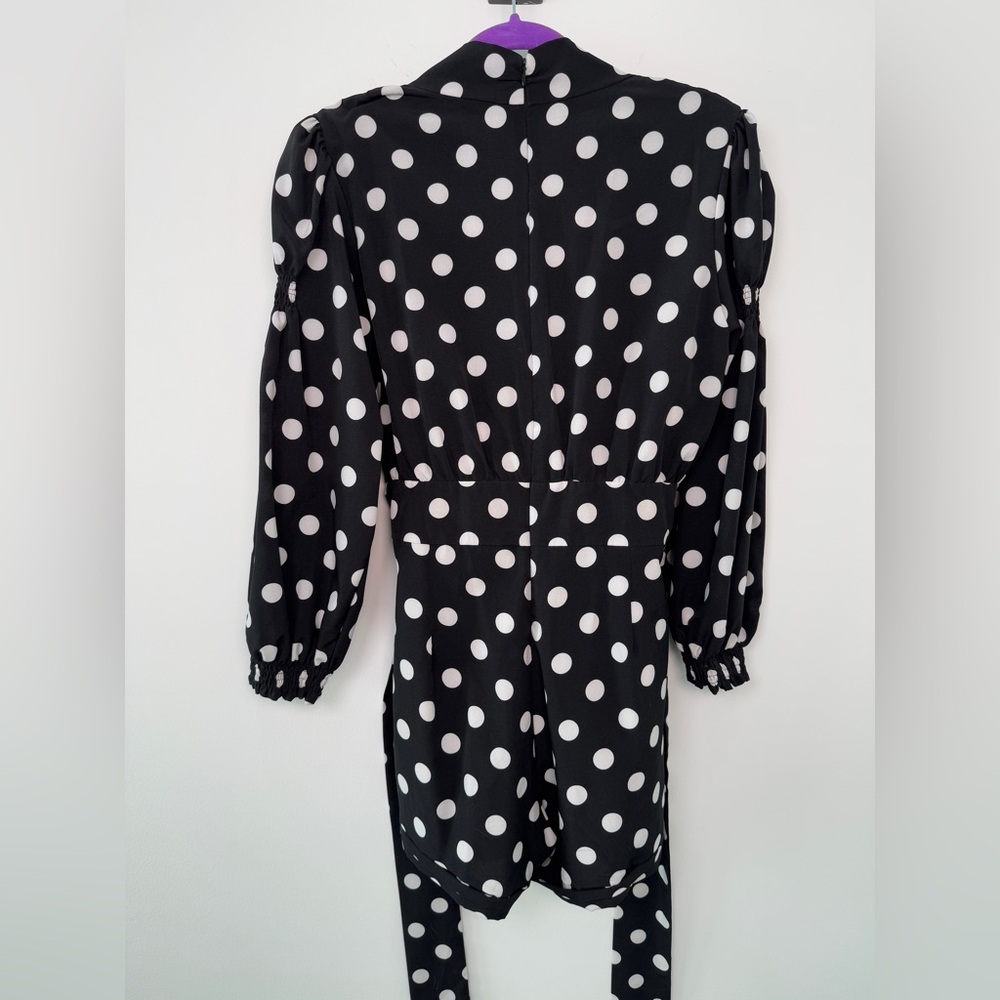 Black and White Polka Dot romper - Picture 6 of 8